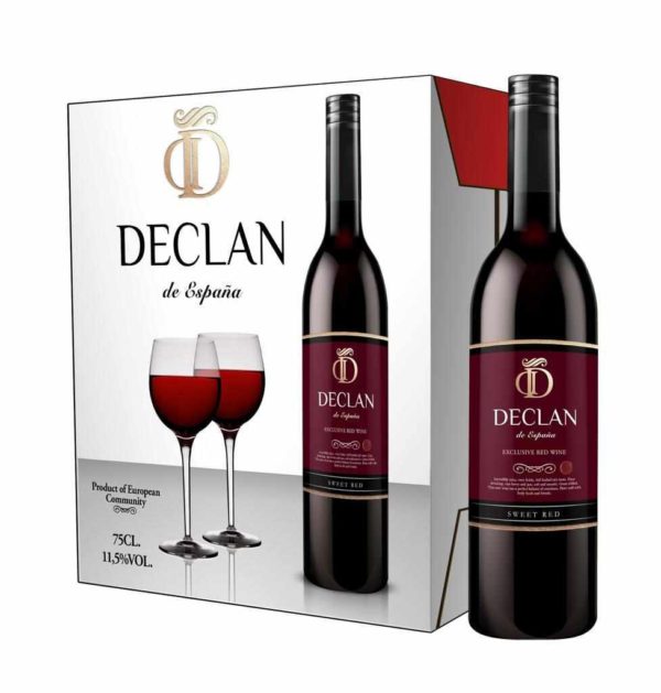 Declan red wine Alcoholic 75cl x12 in carton. Wholesale price, BEST PRICES GUARANTEED